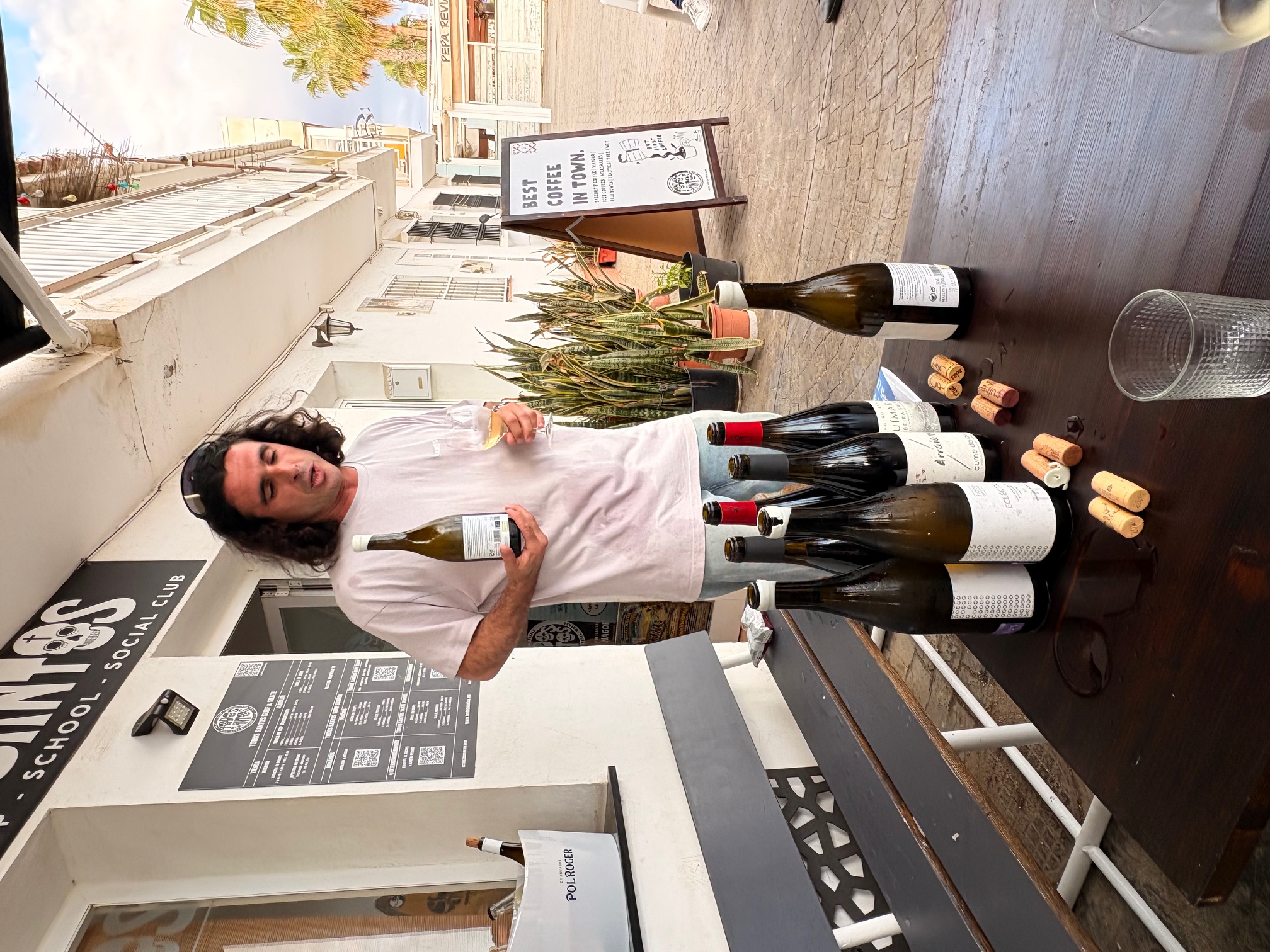 Pablo, our wine tasting host in action.